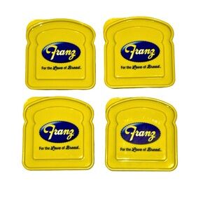 Franz Bakery Bread Sandwich Keeper Storage Containers with Snap-on Lid 4 pk NEW